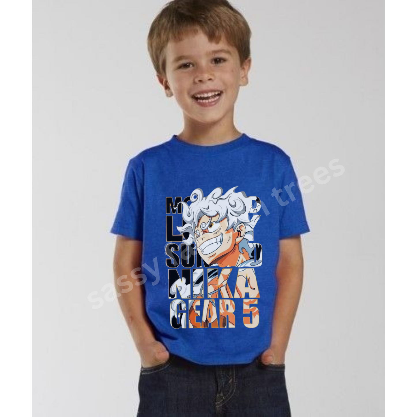 Gear 5 Anime Regular Fit Printed T-shirt for Boy